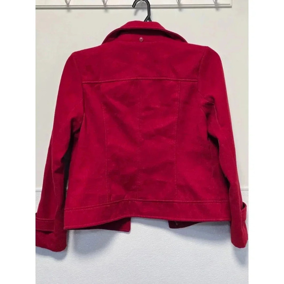 Women's Pink Envelope Coat,‎ Red, Size L - Picture 7 of 7